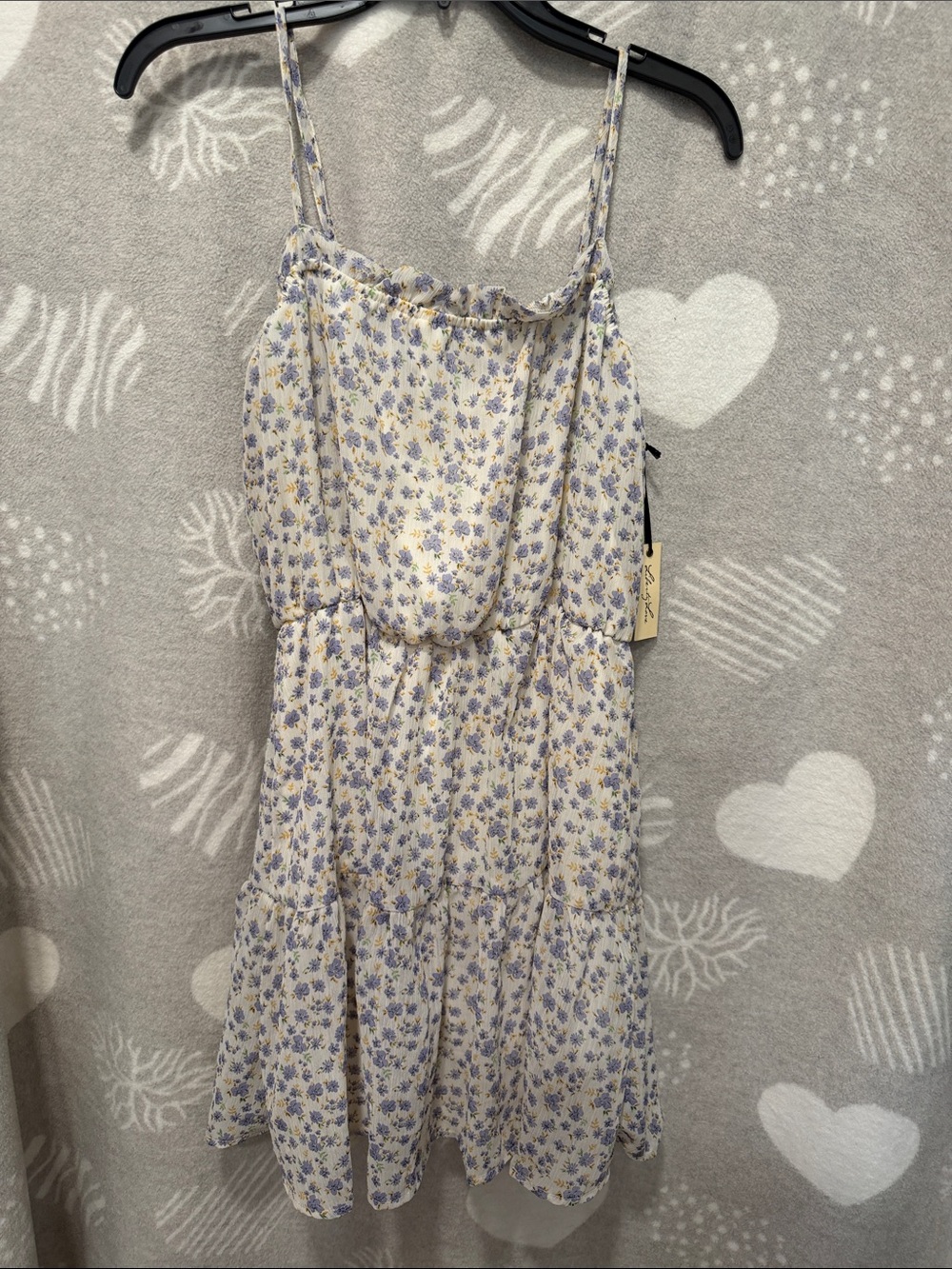Liberty Love Cream Floral Sundress with Lavender Print